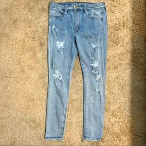 American Eagle Distressed Jeggings